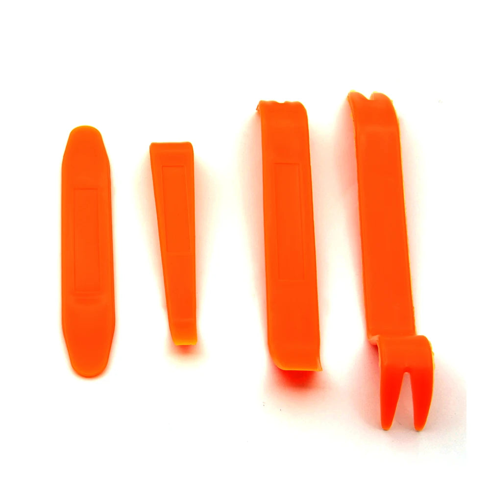 4pcs Red Panel Door Clip Panel Trim Dash Audio Removal Repair Tool