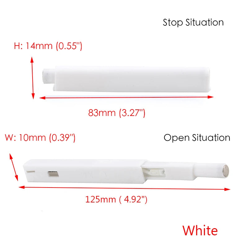 KAK Damper Buffers Kitchen Cabinet Catches Door Stop Drawer Soft Quiet Close with Srews Invisible Handle Home Furniture Hardware