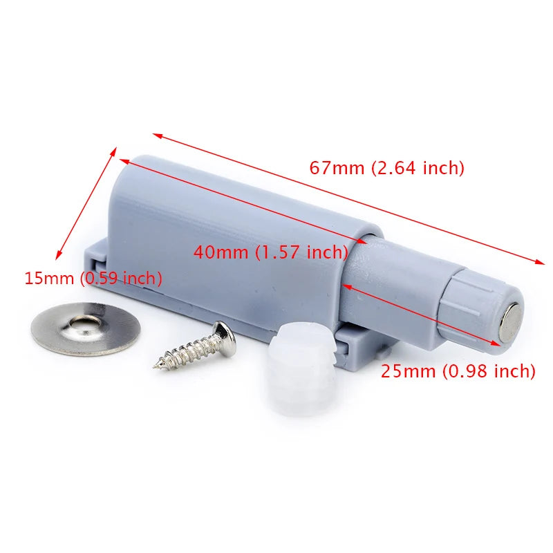 KAK Damper Buffers Kitchen Cabinet Catches Door Stop Drawer Soft Quiet Close with Srews Invisible Handle Home Furniture Hardware