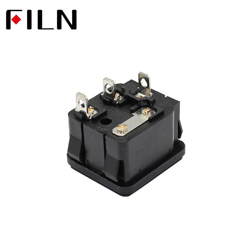 FL-AC-11 1PC 3-PIN IEC320 C14 Male Power Cord Inlet Socket Receptacle Connector With Fuse Holder 250V 10A