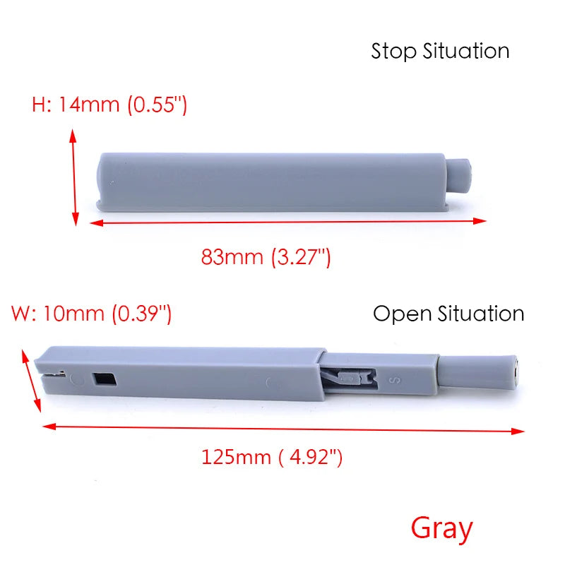 KAK Damper Buffers Kitchen Cabinet Catches Door Stop Drawer Soft Quiet Close with Srews Invisible Handle Home Furniture Hardware