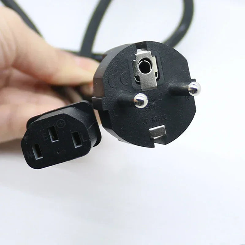 3Pin Pure Copper EU AC Power Plug Cable 16A 0.75/1.0/1.5 Square European Standard Tail Power Cord for Rice Cooker CE Certified