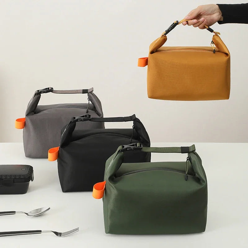 1PC Camping Insulated Lunch Pack Insulated Bento Bag Aluminium Foil Lunchbox Ice Bag Portable Dinner Picnic Food Storage Handbag