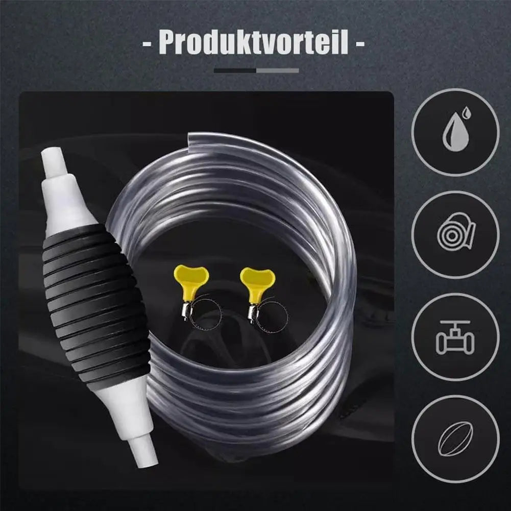 3/2/1M PVC Handy Manual Gas Oil Pump Car Fuel Pump Hand Straw Pump Durable For Liquid Gasoline Tuning Fuel Gasoline Diesel Pump