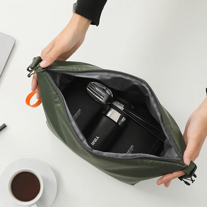 1PC Camping Insulated Lunch Pack Insulated Bento Bag Aluminium Foil Lunchbox Ice Bag Portable Dinner Picnic Food Storage Handbag