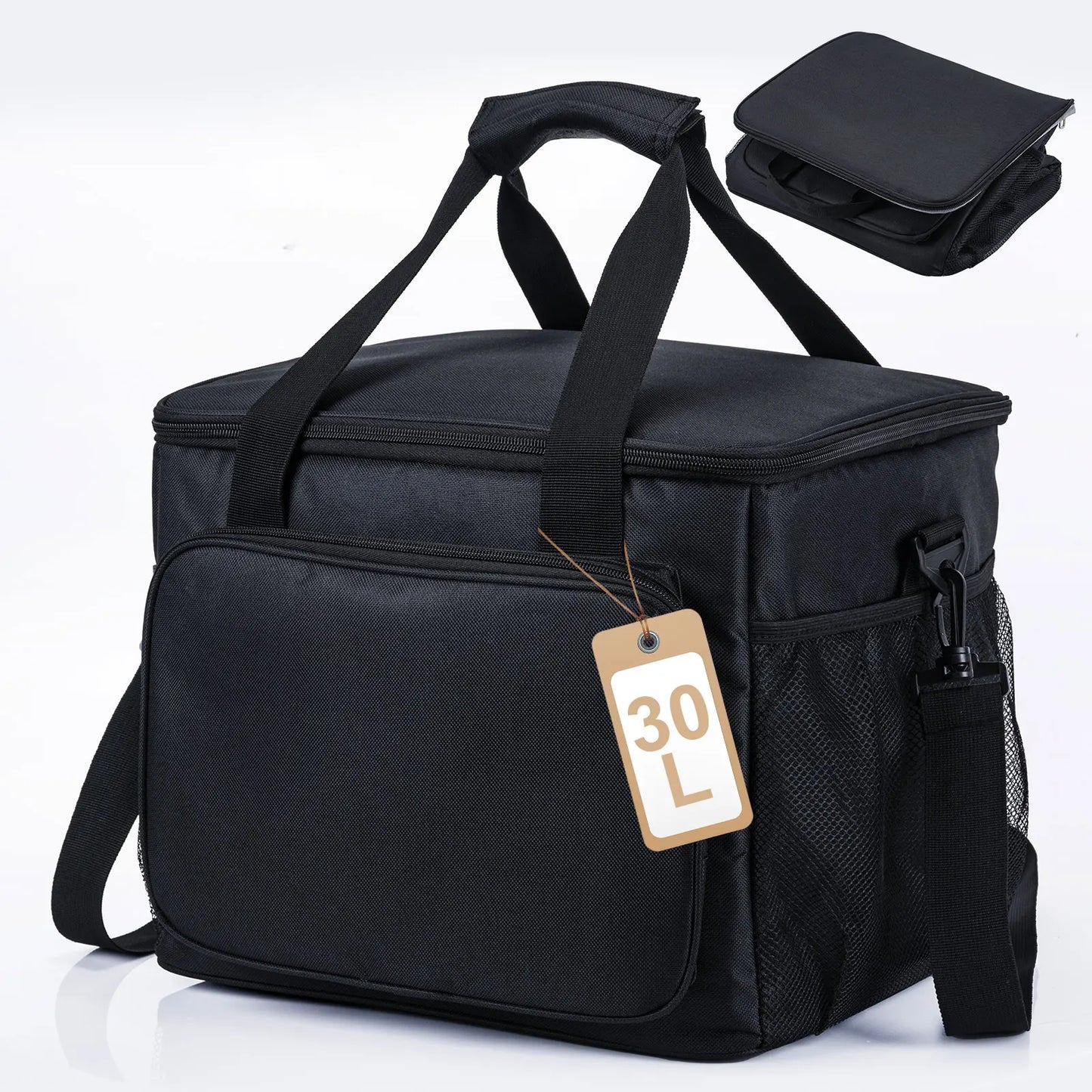 Goture 30L 35L Large Capacity Collapsible Cooler Fishing Bag Insulated Picnic Lunch Bag for Outdoor Travel Camping BBQ Party