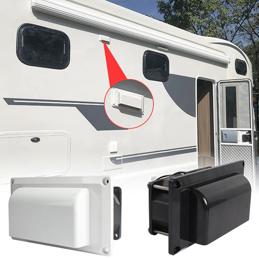 TYTXRV DC12V 13.2W RV Side Air Vent Black/White Ventilation Exhaust Fan for Camper Trailer Boat Marine Yacht