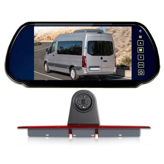 7" Car Rear View Mirror Monitor + Backup CCD Camera For Benz Sprinter/VW Crafter