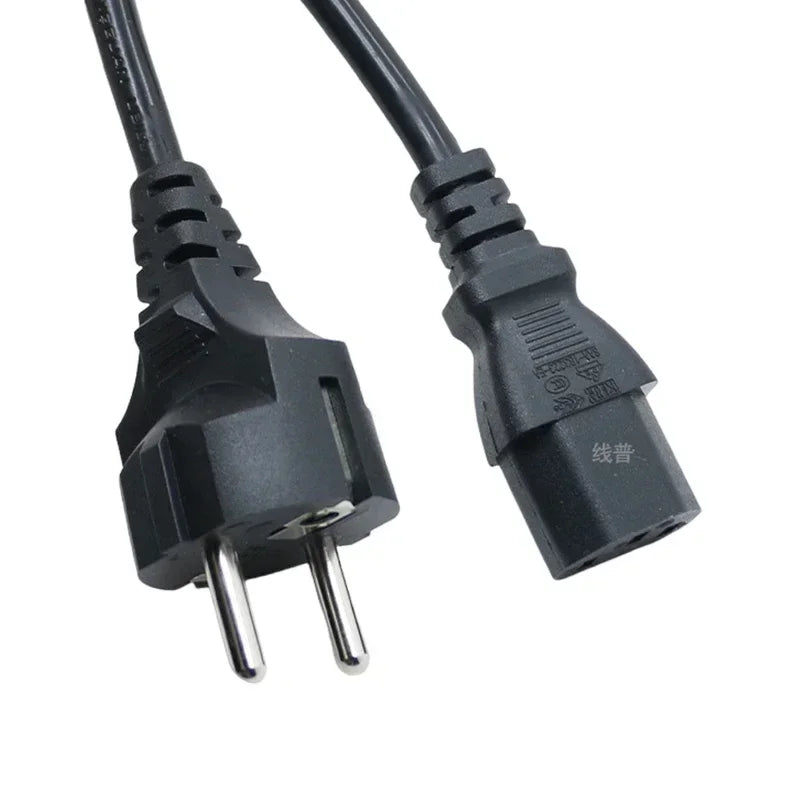 3Pin Pure Copper EU AC Power Plug Cable 16A 0.75/1.0/1.5 Square European Standard Tail Power Cord for Rice Cooker CE Certified